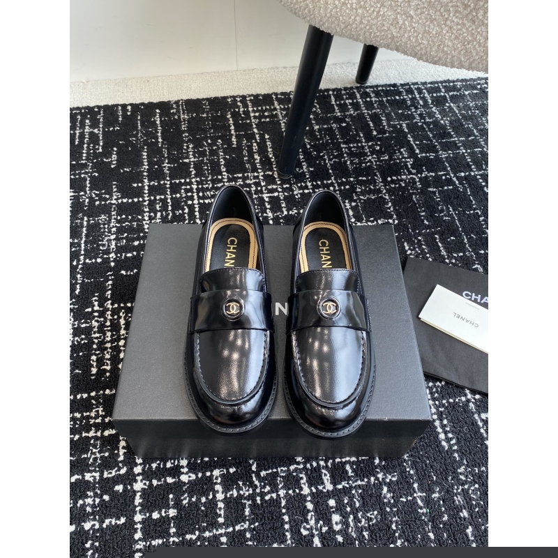 Ch*el leather shoes